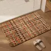 Alfombrilla Absorbente para Suelo de Baño Tacto de Alta Gama Antideslizante para Inodoro y Lavabo Lavable Secado Rápido Resistente al Desgaste Alfombrilla de Diatomeas