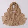 Nuevo producto de transmisión en vivo transfronteriza: Bufanda de gasa de perlas con diseño de lluvia de meteoros, con pedrería aplicada a mano y estrellas de cinco puntas, bufanda de gasa étnica, pañuelo para la cabeza