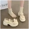 Sapatos de Couro para Meninas 2026 Outono Novo Estilo Sapatos Mary Jane Estilosos para Crianças de Meia-idade e Grandes Moda Infantil Feminina Sola Macia Sapatos de Princesa