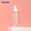 Xumin Spot Botella Spray Blanca Hombro Plano Fondo Redondo 200ml Botella Spray para Loción Mate Empaque Transparente para Productos de Cuidado de la Piel