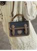 Bolso Cruzado de Mezclilla Transfronterizo para Mujer, Nueva Moda Verano 2026 Bolso Cruzado de Moda, Estilo Coreano Sensación de Alta Gama Bolso de Mano Pequeño Cuadrado