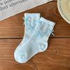 Ropa Infantil Weimu Calcetines para Niñas Verano Estilo Delgado 2026 Nuevos Calcetines de Malla Transpirables de Tubo Medio para Niñas Calcetines de Algodón para Bebé