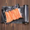 Filme de Rolo a Vácuo Texturizado Preto, Saco a Vácuo com Textura de Malha, Saco Embossado de Grau Alimentício, Pode Ser Selado a Vácuo, Grau Alimentício