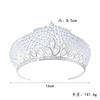 Diadema nupcial europea y americana de lujo con circonitas y diamantes completos, accesorios para el cabello con temperamento, diseño de vestido de novia, corona para la cabeza al por mayor