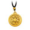 Loja de ouro com cor duradoura Vietnã areia ouro estilo nacional retro rotativo Fu personagem oito tesouro bússola pingente colar mulheres