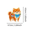50 adesivos bordados de animais para compra direta transfronteiriça para decoração de diário DIY, adesivos transparentes fofos de animais de estimação