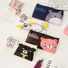Bolsa de Papelería para Estudiantes de Dibujos Animados, Estuche para Lápices, Bolsa de Papelería Rectangular de PU, Regalo de Promoción Empresarial, Se Puede Imprimir con Logo