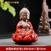 Zen Creativo Sentado Loto Monje Pequeño Cerámica Gruesa Quemador de Incienso Lámpara de Incienso Anillo Madera de Águila Sándalo Hogar Interior Adornos Cerámicos
