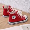 Sapatos Infantis, Sapatos de Lona para Meninas, Modelos Primavera e Outono 2025, Sapatos de Bebê, Sapatos para Meninos e Meninas, Sapatos para Crianças Médias e Grandes, Sapatos Infantis de Cano Alto com Zíper Lateral