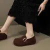 Nuevos mocasines slip-on con suela de viento suave para mujer, zapatos de una pieza para mujer, mules, versátiles 2026, de doble uso, estilo old money, tacón oculto, otoño
