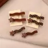 Pinza para el pelo de terciopelo con forma de estrella ondulada estilo coreano para niñas, tacto de alta gama, lindo clip de pico de pato para flequillo y accesorios para el cabello