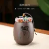 Latas de Té de Arena Púrpura Zhu Ni Pequeñas Portátiles Chinas Selladas a Prueba de Humedad para Almacenamiento Doméstico de Té Pu'er Blanco para Regalo Al por Mayor