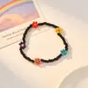 Pulsera Bohemia de Semillas de Flores Margaritas de Colores, Flores Pequeñas, Fresca y Dulce
