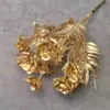 Flores Artificiais Douradas de Ano Novo, Folhas de Natal, Flores Falsas de Ano Novo, Atacado do Fabricante, Materiais para Balde da Fortuna, Arranjo de Flores, Frutas Verdes, Frutas da Prosperidade