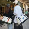 Bolsa deportiva simple y casual para gimnasio con compartimentos separados para artículos húmedos y secos, gran capacidad, adecuada para salidas y viajes, elegante y moderna