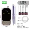Taladro Pulidor Eléctrico para Uñas Removedor de Uñas Profesional con Soporte Almacenamiento 45000 RPM Taladro de Uñas Manicura