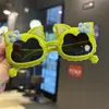 Gatito Lazo Gafas de Sol Polarizadas para Niños Caricatura Linda Patas Suaves de Silicona Gafas de Sol Moda Dulce Niña