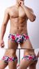 Ropa Interior para Hombre de Tiro Bajo Exportación Europea y Americana con Malla Convexa en U Estampada, Transpirable, que Absorbe la Humedad, Calzoncillos Boxer Pequeños E072