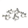 Acessórios para Brinco de Clipe com Parafuso, Ajustável, Indolor, Base Vazia, Pérolas Adesivas, Materiais para Brincos DIY Feitos à Mão, Estilo Coreano