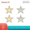 Acessórios de ferragens para bagagem bolsa de joias estrela de cinco pontas fivela de bolsa fivela decorativa estrela de cinco pontas fivela de sapato acessórios de vestuário