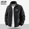 Jaqueta Masculina Nova Outono 2025 Gola Alta Moda Simples Versátil Solta Respirável Leve Jaqueta #