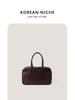 Bolso negro de estilo japonés y coreano para otoño e invierno 2024, nuevo y versátil, diseño nicho, moda de alta gama, bolso de mano versátil para mujer
