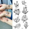 Fábrica de Origen Foto Pequeña Pegatinas de Tatuaje Animal Flor Serpiente Calavera Dedo Brazo Cualquier Conjunto a Juego