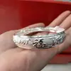 Pulseira Atacado Dragão e Fênix Auspicioso III Flor de Sarja Pulseira Banhada a Prata Feminina Pulseira Peixes Flor de Lótus