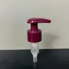 Bomba de interruptor de superficie lisa con resorte externo 24/410, cabeza de bomba dispensadora de plástico PP para champú y loción, cabeza de bomba cosmética