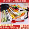 Cuchara de melamina cuchara de mango largo cuchara de plástico de color con gancho cuchara imitación porcelana ramen picante caliente cuchara sopera cuchara cuchara cuchara restaurante comercial