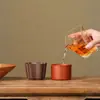 Tazas de Té de Arcilla Púrpura de Cinco Hornos Famosos con Diseño de Clavos Incrustados, Juego de Té Taza de Maestro Caja de Regalo, Souvenirs de Alta Gama, Regalos para Conferencias, Regalos