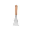 Pala de Cocina Teppanyaki de Acero Inoxidable con Mango de Madera Pala para Cocina Japonesa Pala para Bistec Pala para Panqueques Pala Inclinada Pala Multiusos