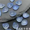 10*12mm Vidrio checo gota de agua gruesa pétalos horquilla infantil antigua horquilla accesorios para joyería DIY materiales hechos a mano