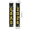 Pareados Transfronterizos de Temporada de Graduación, Decoración de Lugar, Banderines de Puerta, Banderines Colgantes Temáticos de la Generación 2026 y Decoraciones de Cortina de Puerta