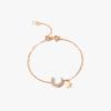 Xingyue con pulsera de plata 925 femenina diseño nicho ins plata esterlina estudiante estilo coreano simple personalidad temperamento estilo frío