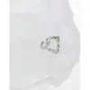 697 Estilo Coreano Ins Diseño de Nicho Minimalista Irregular Microincrustación de Circonita Textura Anillo Abierto de Plata de Ley S925 para Mujeres