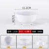 Vajilla de melamina plástico tazón pequeño salsa para mojar comercial imitación porcelana tazón de arroz tazón de arroz de comedor olla caliente condimento tazón pequeño de sopa de dos colores
