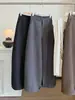 Traje de Lana de Cintura Alta Estilo Coreano Pantalones de Pierna Ancha para Mujer Otoño/Invierno Nuevo Suelto Versátil Caída Adelgazante Guadaña Casual Pantalones Largos