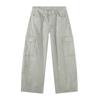 MTLCLOTHES Jaqueta Masculina Estilo Streetwear Americano Calça de Perna Larga Machete Moda Roupa de Trabalho Conjunto Jeans Casual