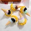 DIY resina acessórios para brinquedos de comida casquinha de sorvete epoxy capa de celular decoração de beleza ímã de geladeira chaveiro pingente