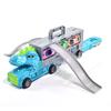 Camión contenedor catapulta de deformación de dinosaurio camión proyecto almacenamiento coche pista coche juguetes para niños venta al por mayor