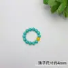 Anillo Pequeño para Correr de Hueso de Oliva Bodhi de Estrella y Luna Pulsera Retorcida a Mano DIY Accesorio de Jaboncillo Hebilla de Anillo Semilla de Pasión Anillo para Correr Bodhi
