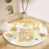 Tapete Criativo Estilo Fofo Urso Imitação Caxemira Quarto Cabeceira Manta Sala de Estar Tapete para os Pés Tapete Quente para a Família Fácil de Cuidar