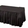 Mantel Desechable Impermeable a Prueba de Aceite de Plástico PE Rosa Azul Falda de Mesa Suministros de Decoración para Hotel Boda Fiesta
