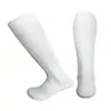 Calcetines Deportivos Largos de Color Sólido Antideslizantes Engrosados para Adultos y Niños, Protección de Pierna Transpirable Calcetines de Fútbol de Tubo Alto Antideslizantes
