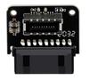 Placa-mã PH73 Adaptador USB3.0 19P/20P para TYPE-E90 Porta de encaixe TIPO C frontal do gabinete