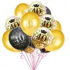 Combinación de traje de globos con confeti transfronterizo para 16 18 30 40 50 60 años, decoración para fiesta de cumpleaños de adultos