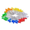 Cuentas de Lámpara LED Diodo Luminoso de 3 mm Alta Emisión Rojo Amarillo Azul Verde Ánodo Común Cátodo Siete Colores Emisión Rojo Púrpura Emisión Verde Plata Común