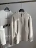 Sudadera Gruesa de Punto Texturizado Estilo Coreano con Media Cremallera para Mujer, Holgada y Relajada Casual, Otoño/Invierno 2025