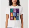 Em estoque para exportação Camiseta Europa e Estados Unidos Camiseta Taylor com design de mapa a nova camiseta de moda de rua de manga curta uma geração de camiseta